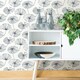 image 2 of NuWallpaper NU2683 Aya Peel & Stick Wallpaper, White Multi