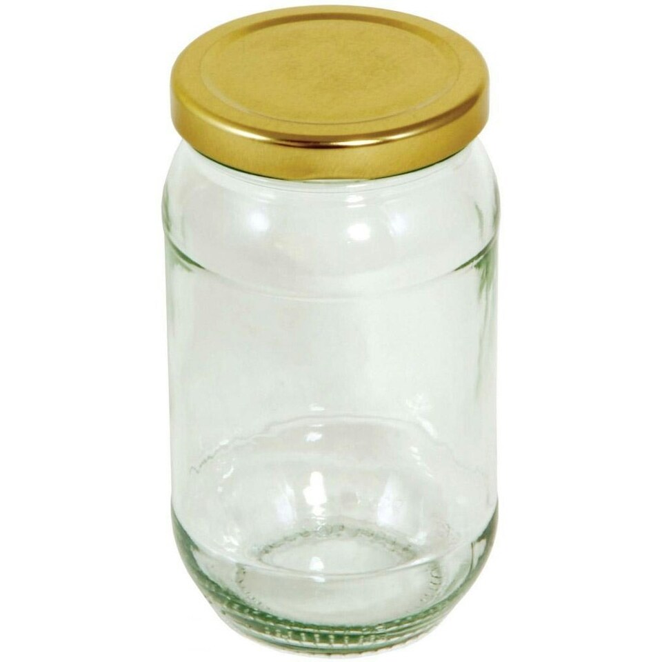 Tala Round Preserving Jar - Clear/Gold - 454g