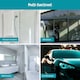 image 4 of JVL Rubber Hand Held Wiper Blade Window Squeegee, Turquoise