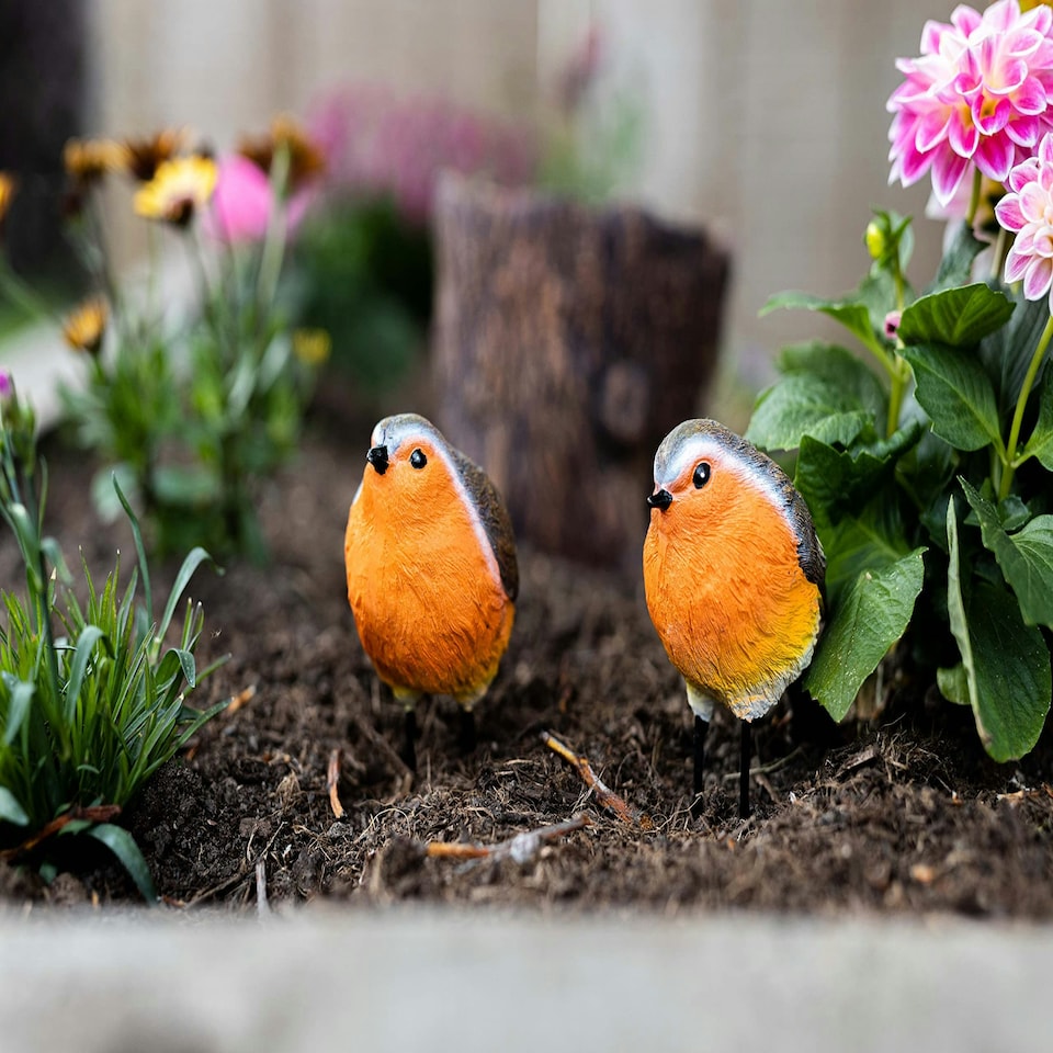 image 1 of Marco Paul Robin Redbreast Resin 2pc