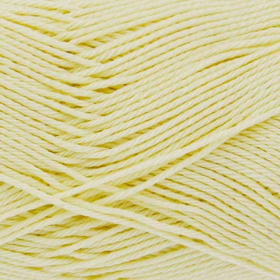 King Cole Yellow Giza Cotton 4 Ply Yarn (Value Pack 12 x 50g Balls) For Crochet, Knitting - 158m per ball