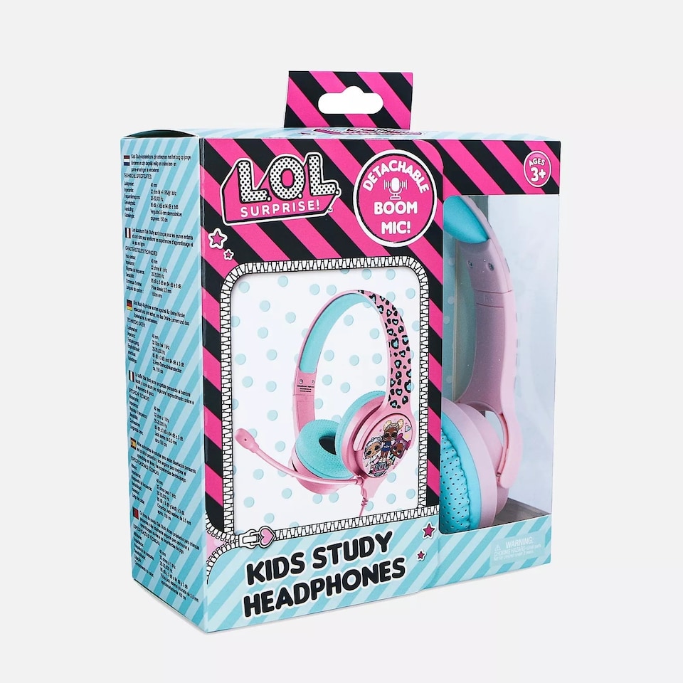 image 1 of L.O.L Surprise! Kid's Wired Headphones with Microphone | Pink