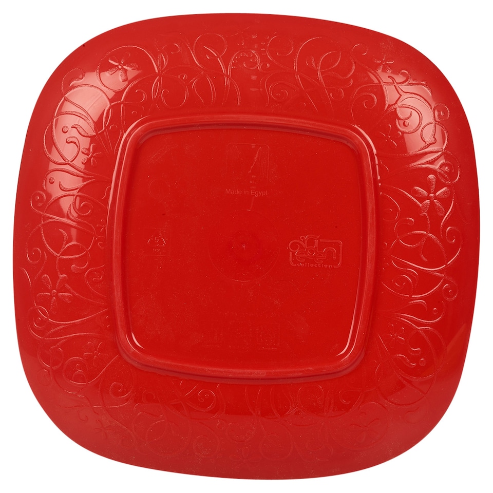 image 1 of 6x Plastic Dinner Plates | Red | 1