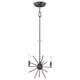 image 4 of Carnegie 3 Light Ceiling Pendant Western Bronze Finish, E14