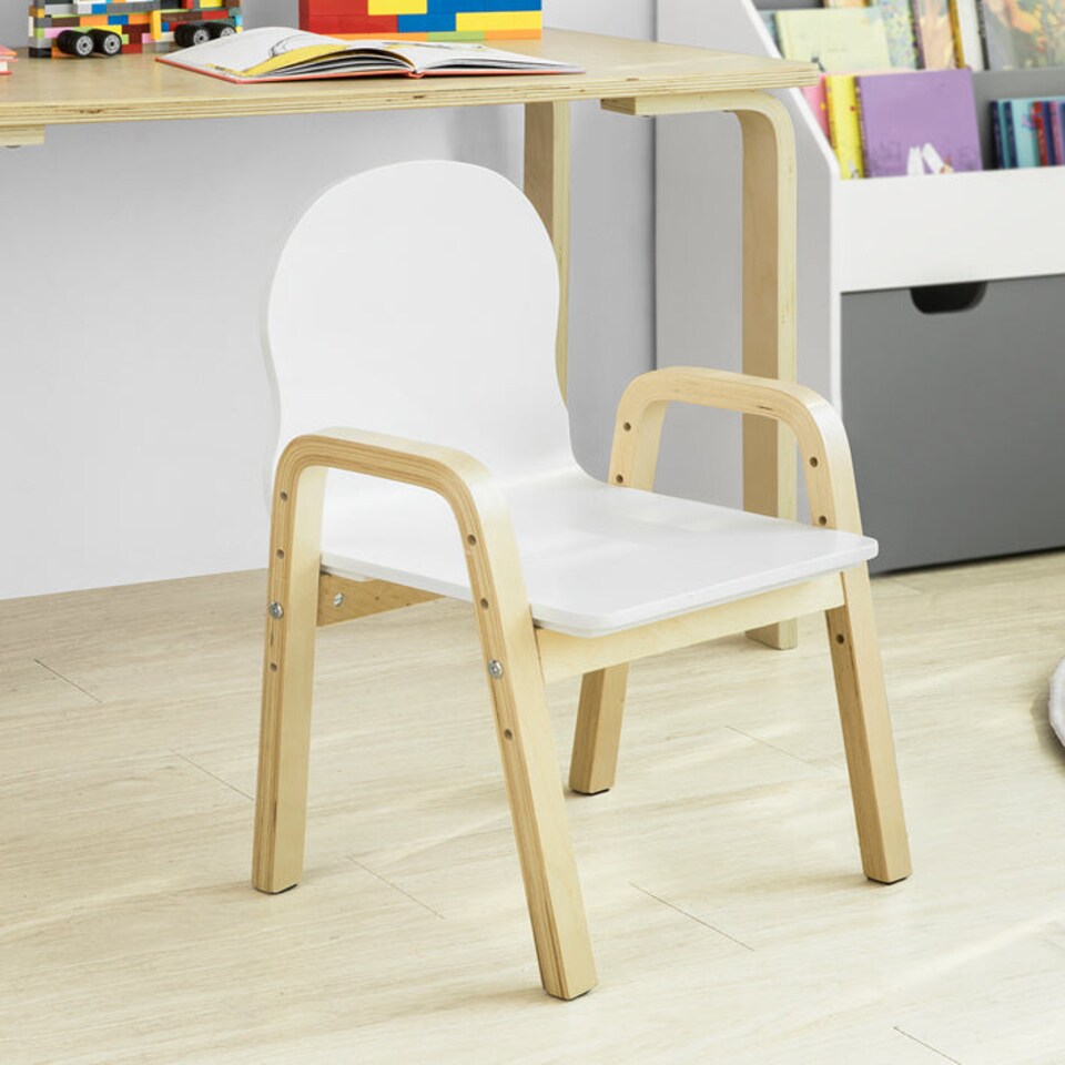 image 1 of SoBuy KMB24-Wx2,Set of 2 Kids Chairs Wooden Children Chairs