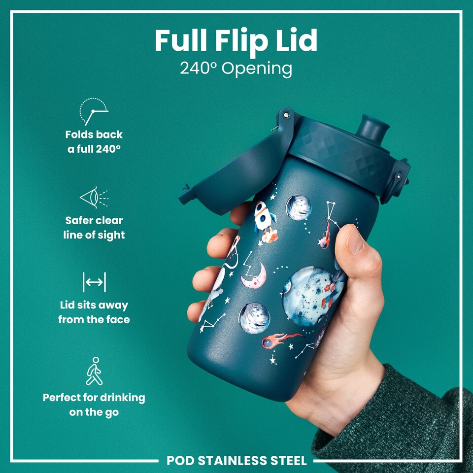 image 1 of Leak Proof Water Bottle, Vacuum Insulated, 320ml (11oz) | Blue | Space | One Size