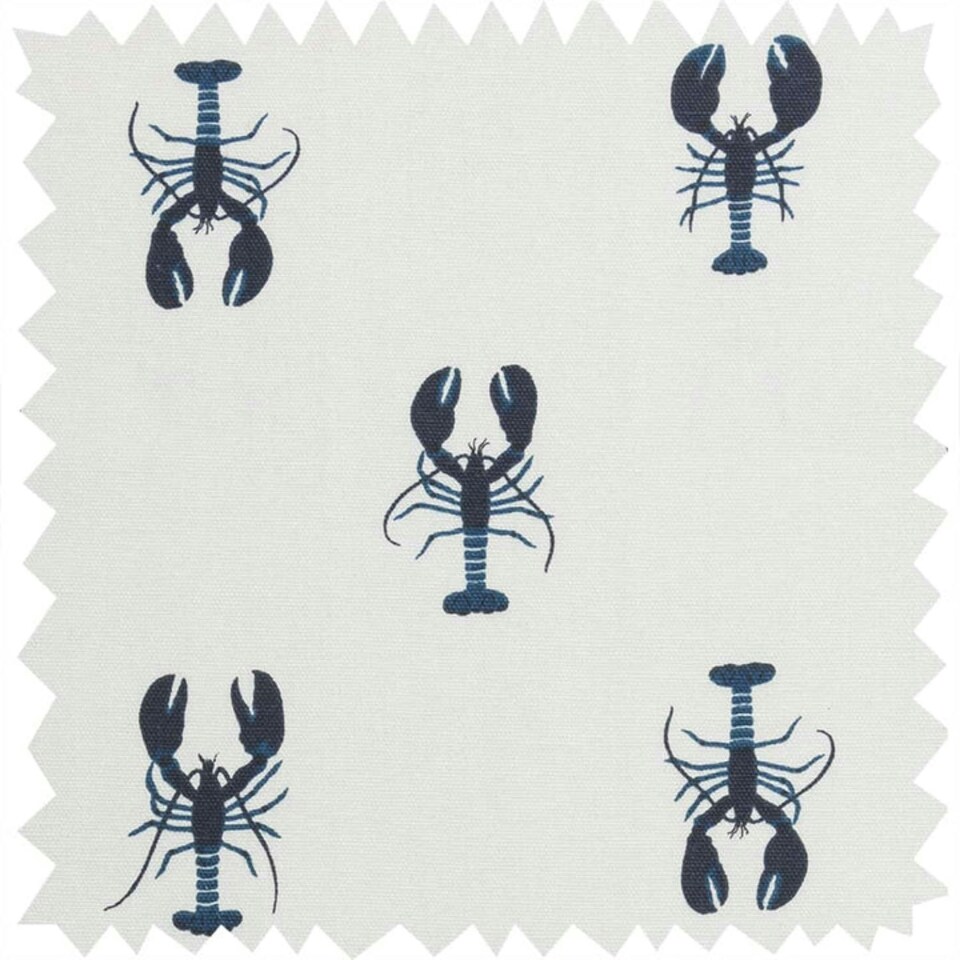 image 1 of Sophie Allport Lobster Oven Mitt, 100% Cotton White | Blue