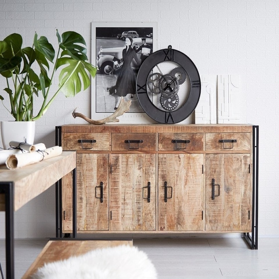 image 1 of Cosmo Extra Large Sideboard - Solid Mango Wood - L43 x W170 x H90 cm Brown