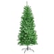 image 1 of COSTWAY 5FT Artificial Christmas Tree Hinged Fir Christmas Tree with 150 LED Lights