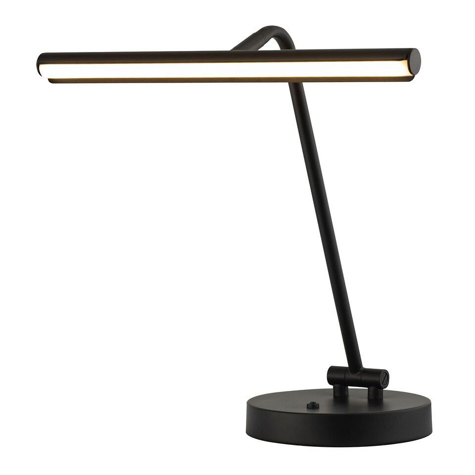 image 1 of Black LED Picture Light Desk Lamp with Touch Dimmer | Black | Black | 1