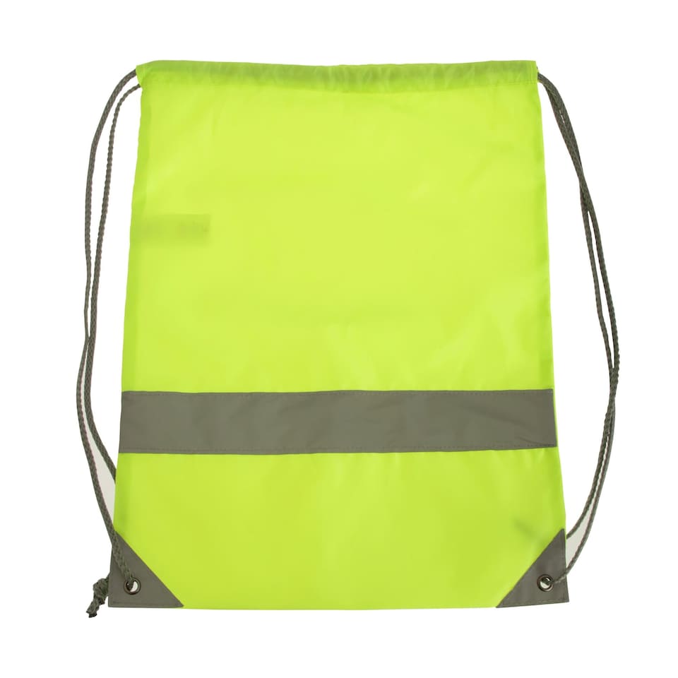 image 1 of Shugon Stafford Plain Drawstring Tote Bag - 13 Litres - Hi-Vis Yellow - One Size | Yellow | One Size