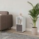 image 10 of 2-Cube Shelving Unit With Inserts White | White / Grey