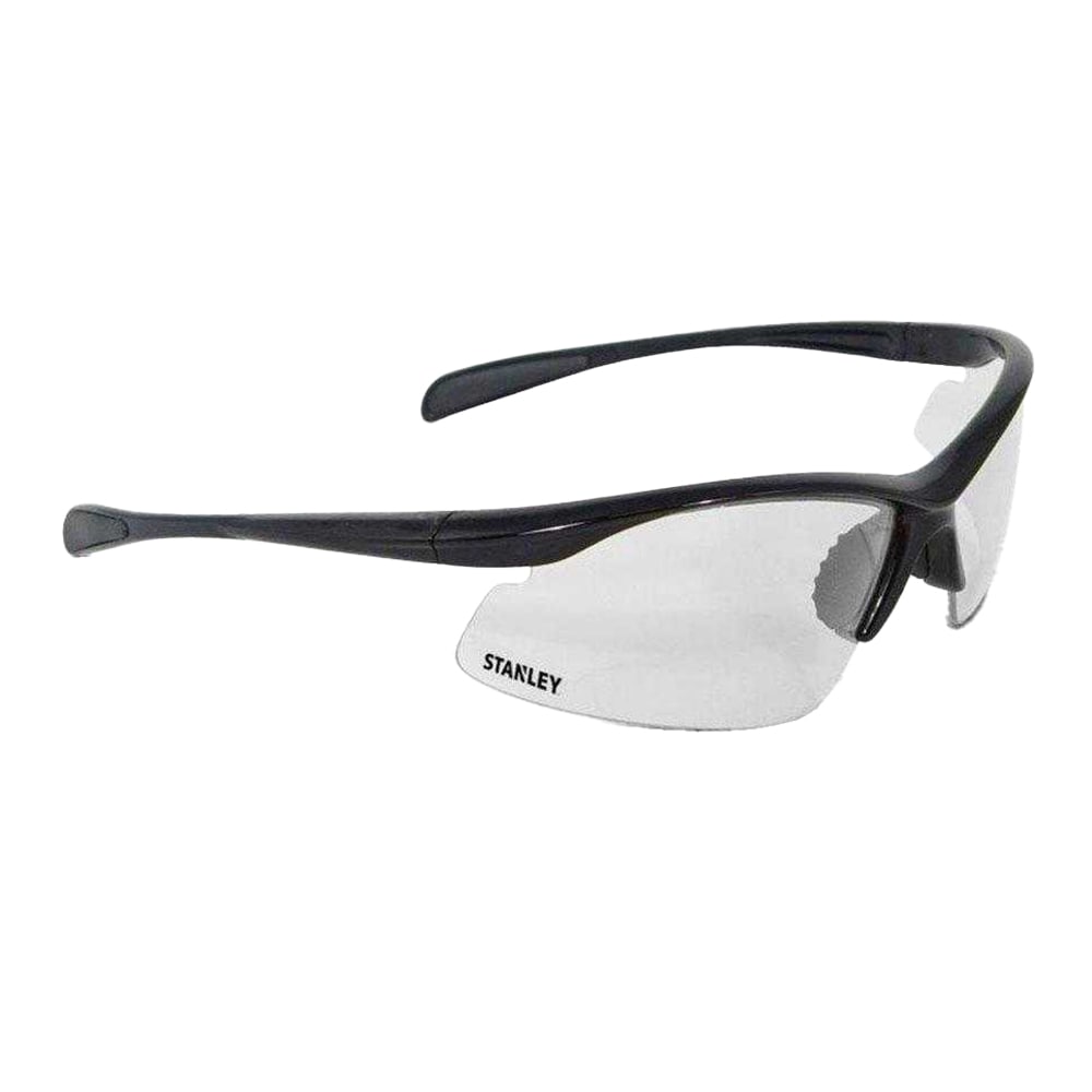 Stanley Half Frame Safety Glasses Black Black/Clear One Size 1