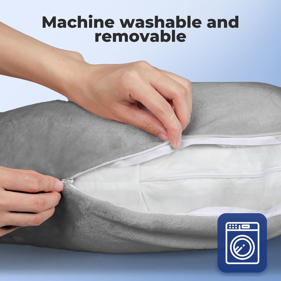 image 1 of Lavio Reading Gaming Pillow Ergonomic Bed Rest Cushion for Back Arm Support