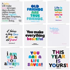 Quotable All Occasions Greetings Cards 9 Multipack Assorted