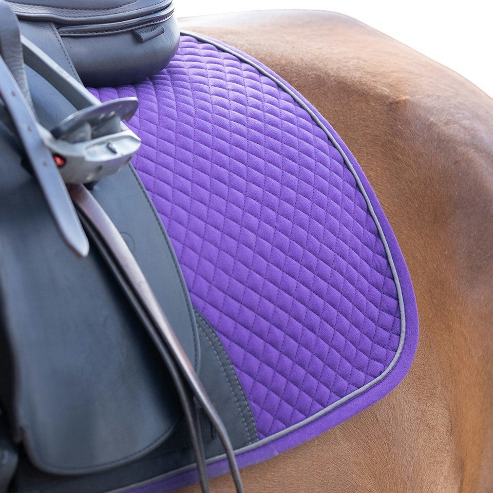 image 1 of Hy Sport Active Dressage Horse Saddlepad - Royal Violet - Cob/Full