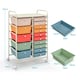 image 2 of COSTWAY 15 Drawers Storage Trolley Rolling Utility Cart Colorful