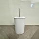 image 1 of Showerdrape Fortuna Steel Toilet Brush and Holder White