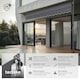 image 2 of Awning with hand crank - pressure fitted , height adjustable Black | Grey | 180 x 400 cm