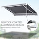 image 5 of Outsunny Garden Sun Shade Canopy Retractable Awning, 4 x 3(m), Grey | Grey | 1