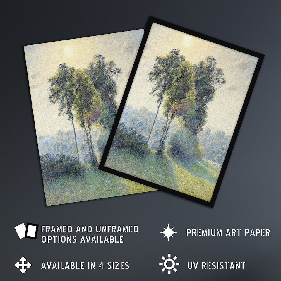 image 1 of Sunset Landscape at Saint Charles Pissarro Huge Wall Art Poster Print
