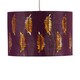 image 3 of Set of 2 Fern - Burgundy Cut Out 25cm Pendant Lightshades Purple | Gold
