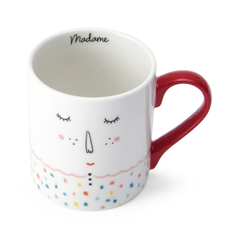 image 1 of Mikasa Madame Straight-Sided Porcelain Mug, 280ml | White