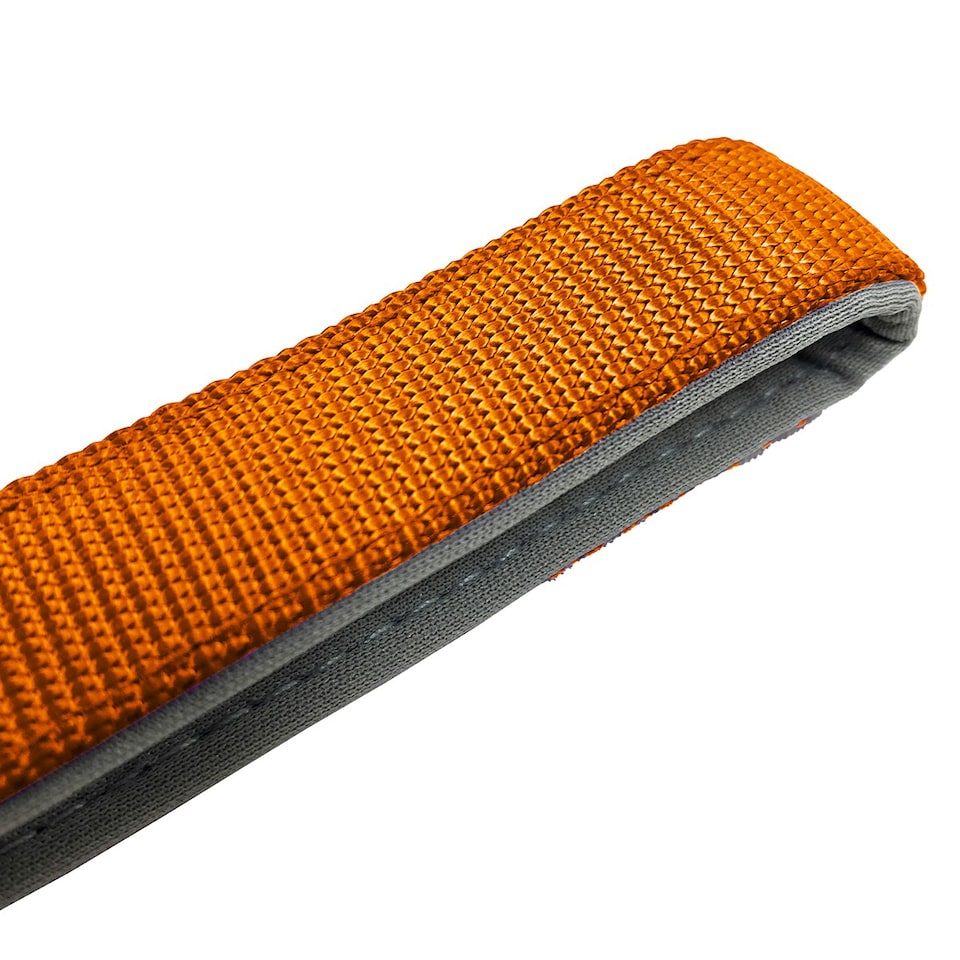 image 1 of HugglePets Padded Nylon Weatherproof Dog Lead | Orange | 100 x 1.9cm