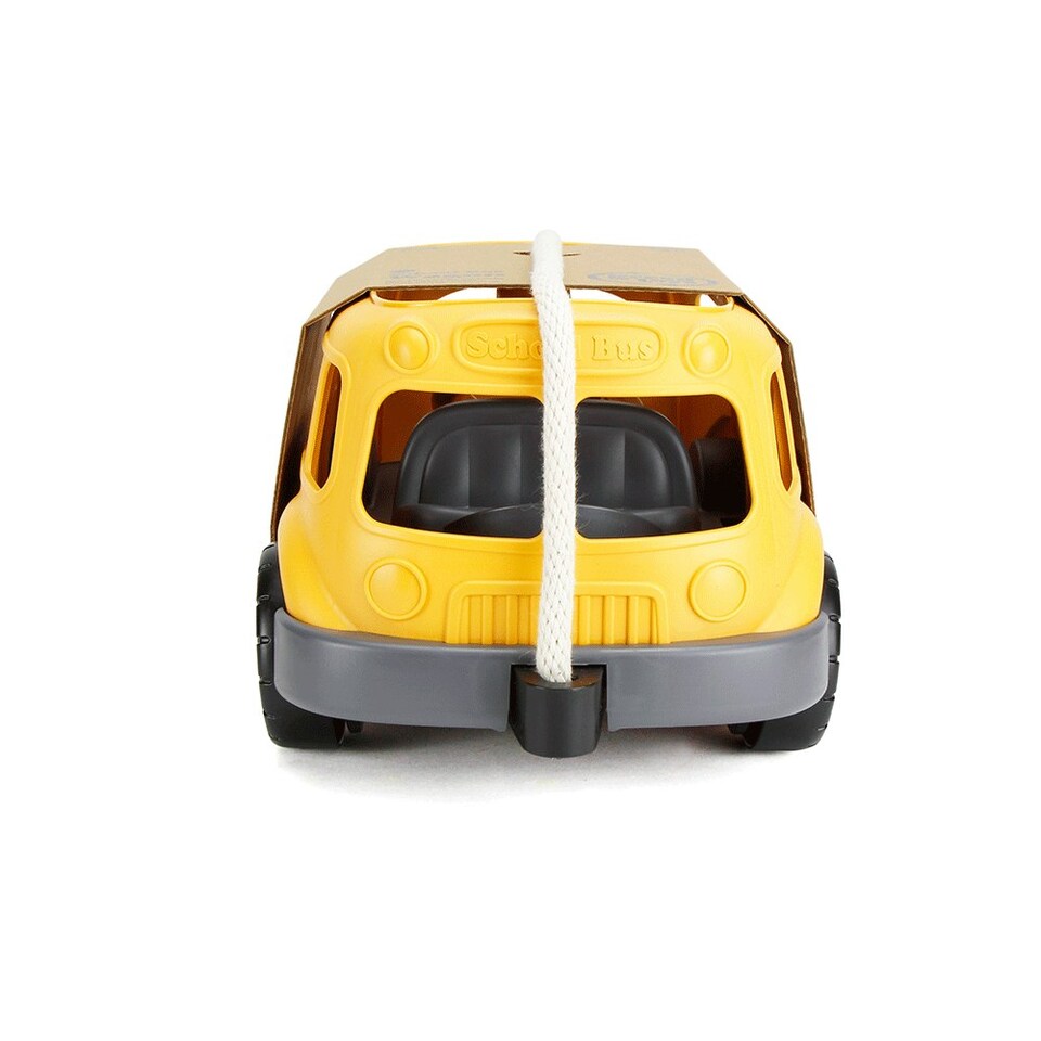 image 1 of Green Toys Pull Along School Bus Wagon