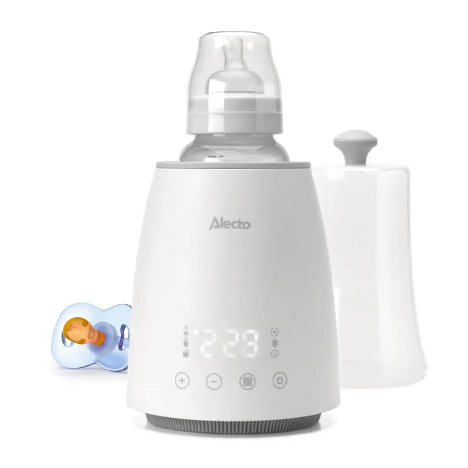 image 1 of Alecto BW900 Bottle Warmer, 3-in-1 Baby Milk & Food Heater, Steriliser & Defroster, 500W, Digital Display, Preset Modes, Auto Shut-Off, Keep Warm