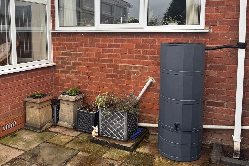 image 1 of Strata 200 Litre Graphite Aqua Tower Water Butt Kit