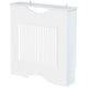 image 1 of HOMCOM Modern Radiator Cover Heater Cabinet Slatted Worktop Painted