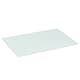 image 1 of Harbour Housewares Glass Kitchen Chopping Board - 50 x 40cm - White - Cutting Board Worktop Saver Worksurface Protector Glass Chopping Board White