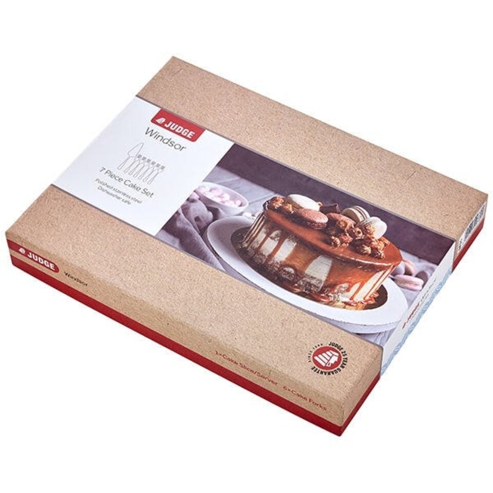 image 1 of Judge Windsor Cake Slice & Set Of 6 Pastry Forks