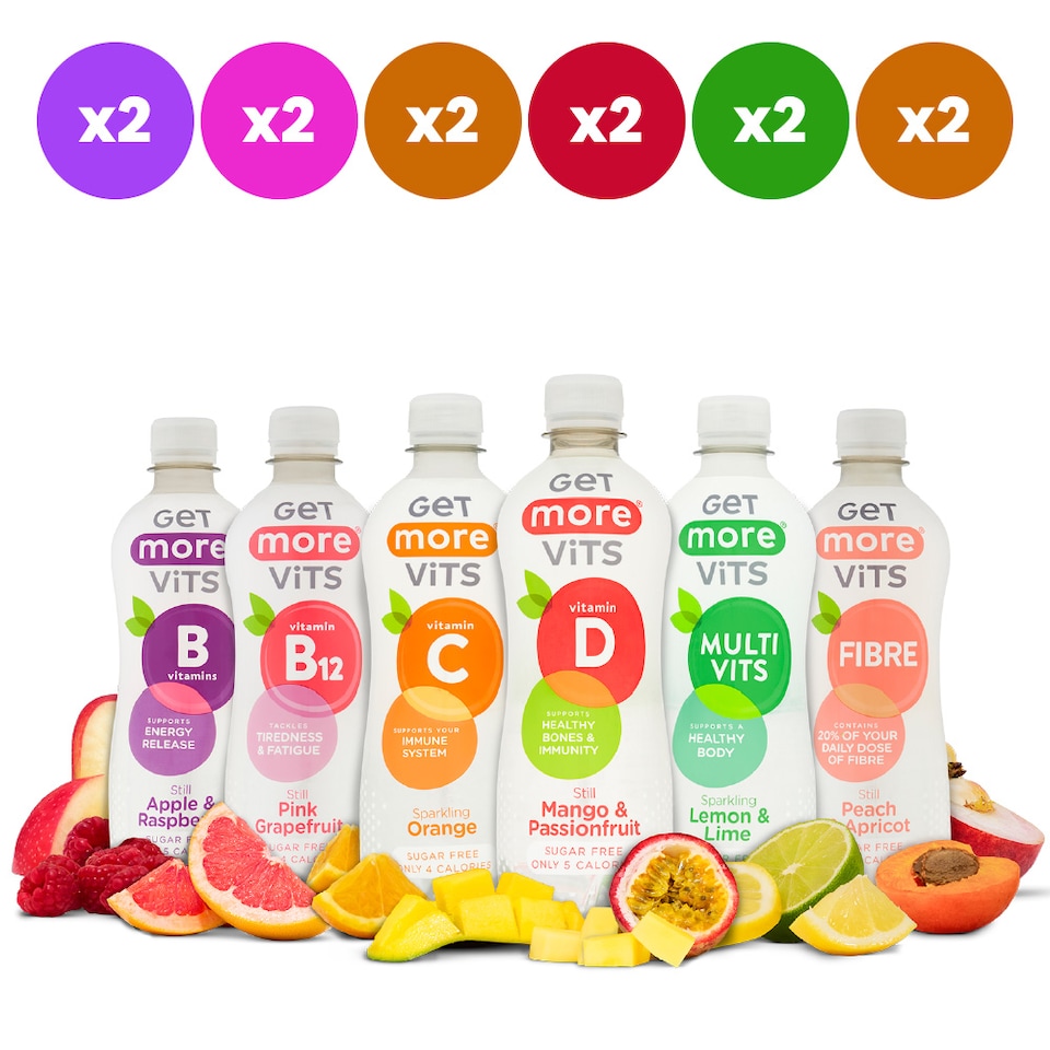 image 1 of Get More Vits Starter Pack Bundle 12x500ml