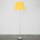 image 2 of ValueLights Charlie Chrome Stem Table Lamp Grey Chrome Inner Shade Yellow