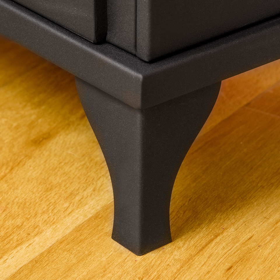 image 1 of HOMCOM Free Standing Bio Ethanol Fireplace Heater with 0.9L Tank, Black