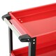 image 6 of Oypla Heavy Duty 3 Tier Mobile Workshop Garage Tool Storage Trolley Red