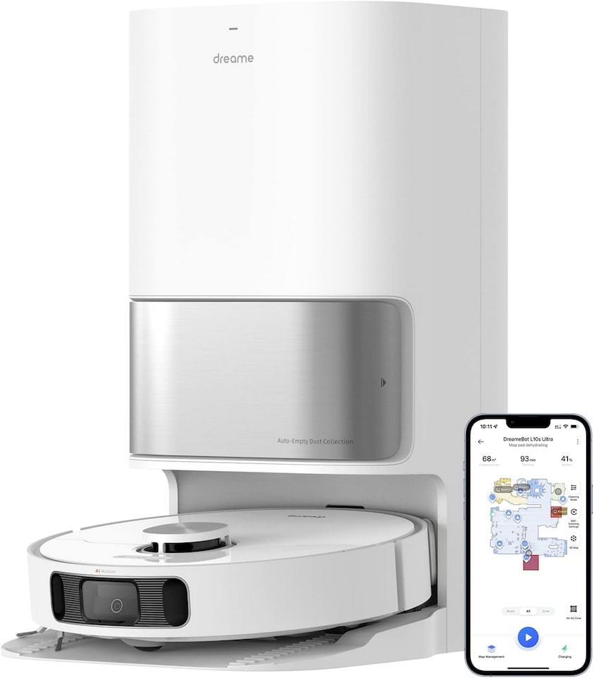 image 1 of Dreame L10s Ultra Gen 2 Robot Vacuum Cleaner & Mop, 5300Pa Self Cleaning Robot Vacuum, 3D Obstacle Detection, Hard Floor & Carpet