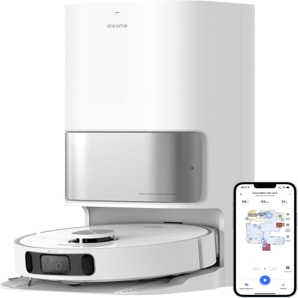 image 1 of Dreame L10s Ultra Gen 2 Robot Vacuum Cleaner & Mop, 5300Pa Self Cleaning Robot Vacuum, 3D Obstacle Detection, Hard Floor & Carpet