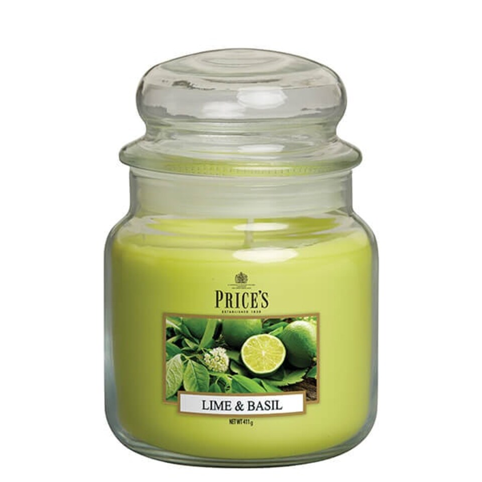 image 1 of Prices Fragrance Collection Lime / Basil Medium Jar Candle