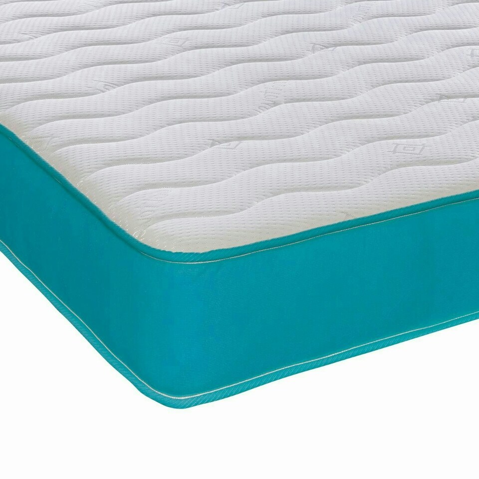 image 1 of Coil Sprung Hybrid Mattress - Medium Soft Comfort, Cooltouch Breathable Cover Blue | Double