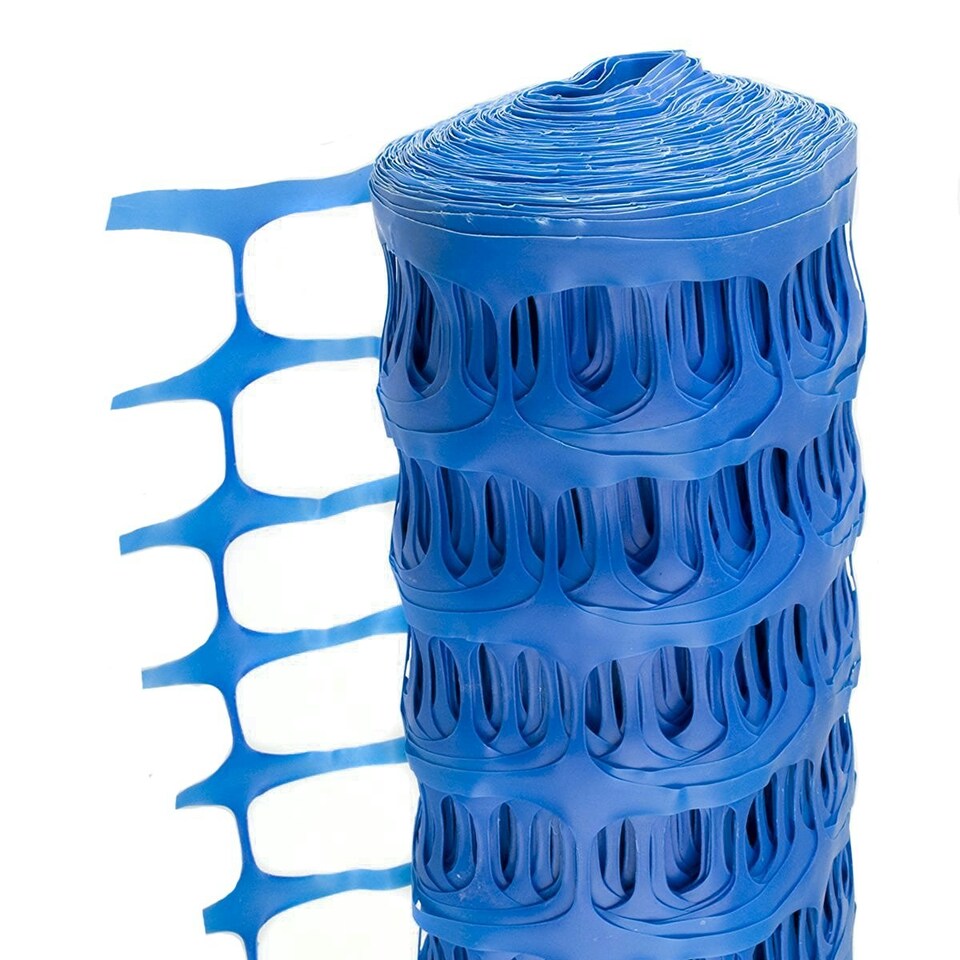 image 1 of Oypla Heavy Duty Blue Safety Barrier Mesh Fencing 1mtr x 15mtr Blue