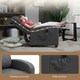 image 6 of HOMCOM Recliner Sofa Chair PU Leather Massage Armcair w/ Remote Control, Grey