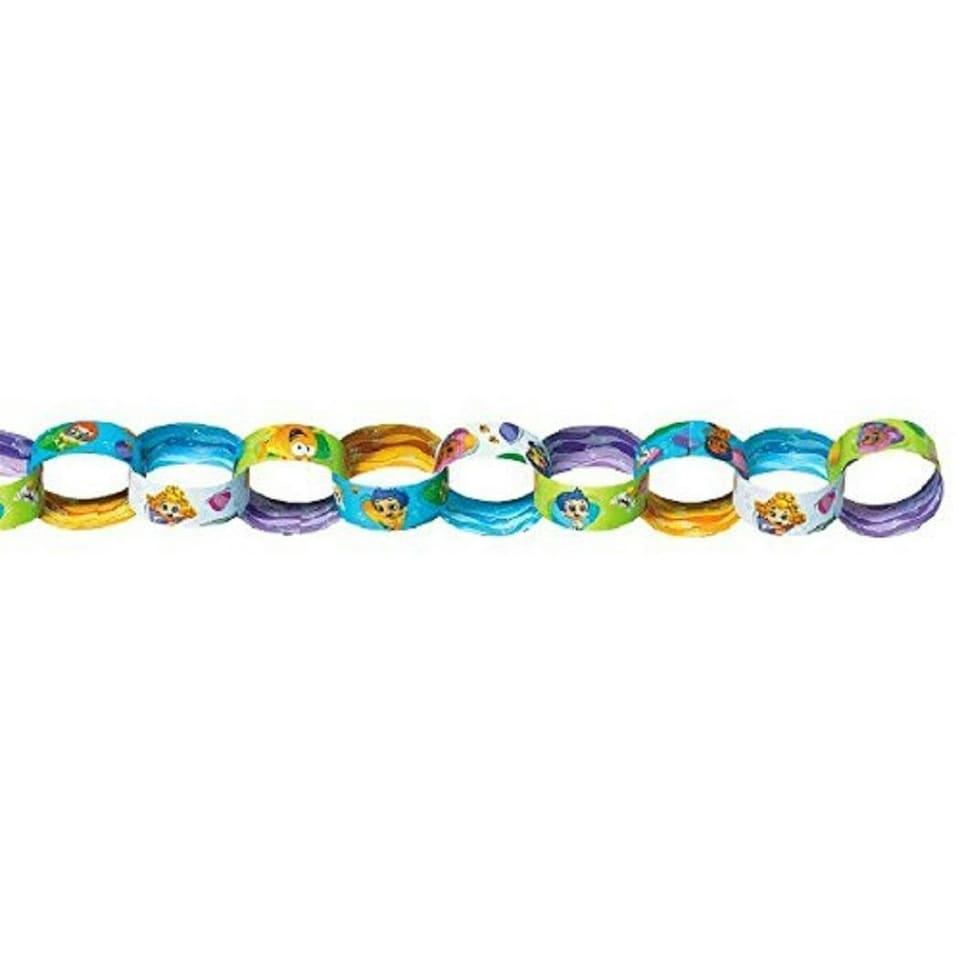 Bubble Guppies Chain Garland - Blue/Green/Yellow - One Size