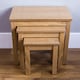 image 3 of Vida Designs Oakridge Set of 3 Nest of Tables Sofa Side End Table, Oak