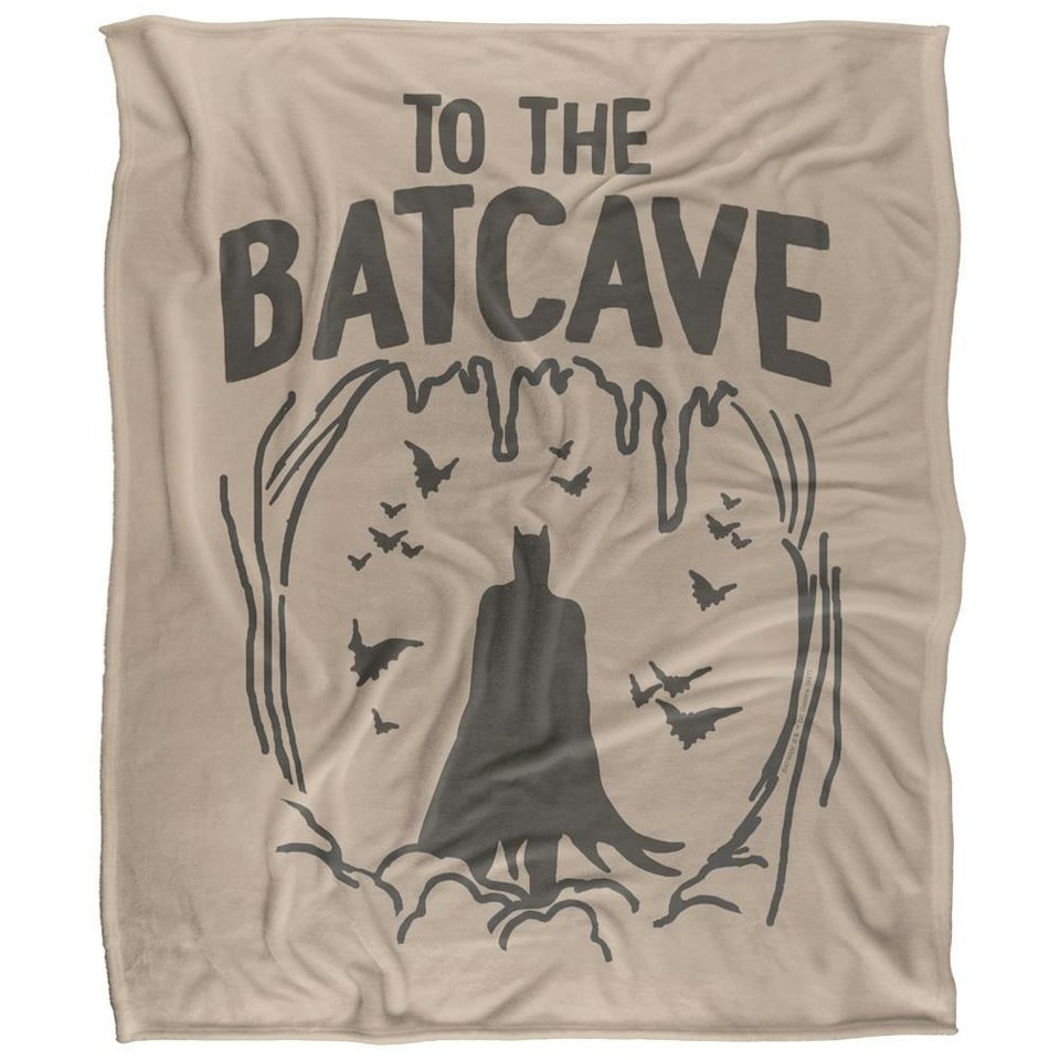 image 1 of Batman To The Batcave Blanket - Multicoloured - One Size