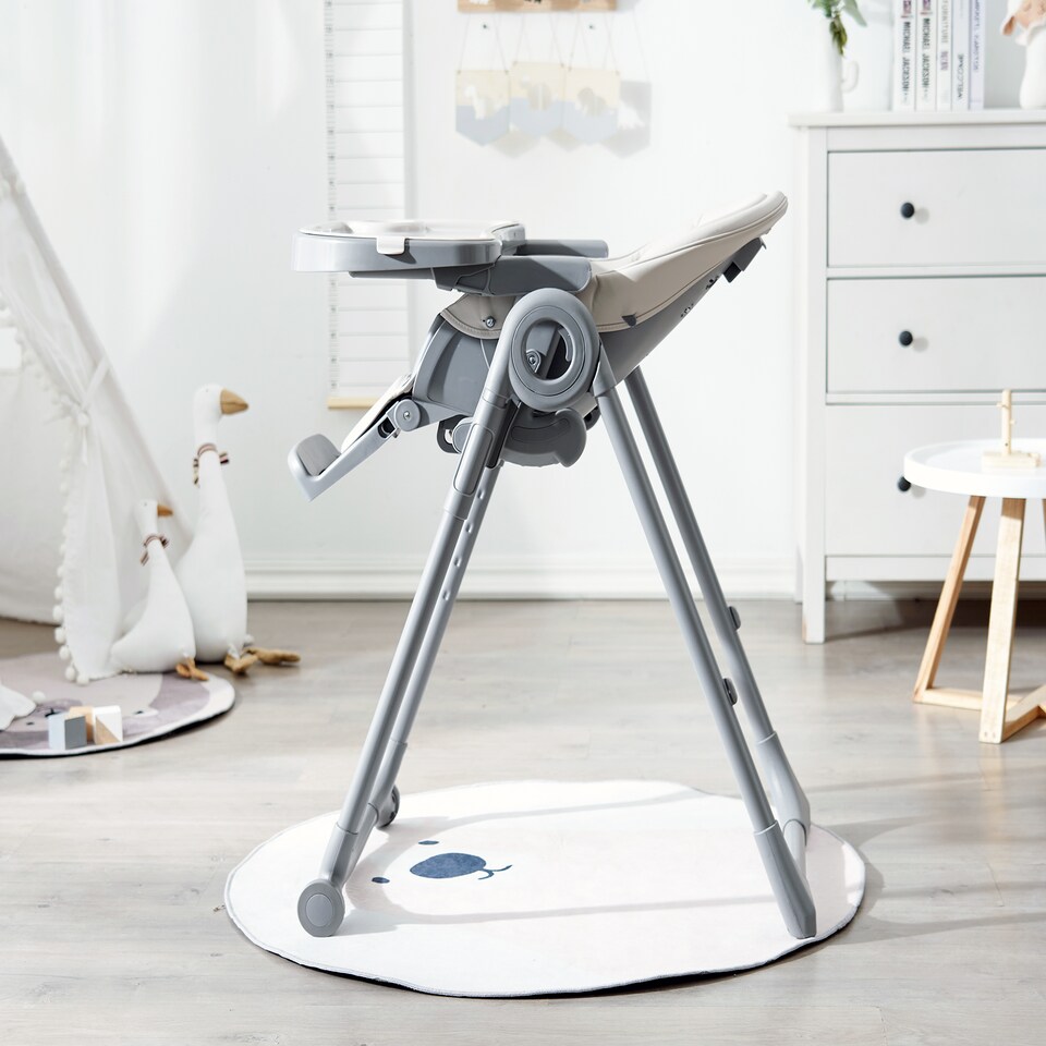 image 1 of Allis Baby Lola 2-in-1 Highchair Feeding Chair - Light Grey | Grey | Light Grey | One Size | 1