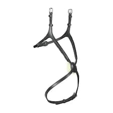 Velociti Leather Horse Grackle Noseband - Black - Pony
