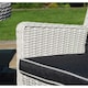 image 3 of 4 Seater Putty Grey Rattan Weave Garden Dining Set